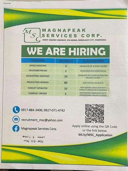 TO ALL APPLICANTS FOR .